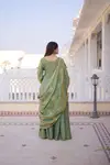 KA 1229 Fendi Crush With Zari Sequins Embroidered Work Top with Sharara Dupatta Online Wholesale